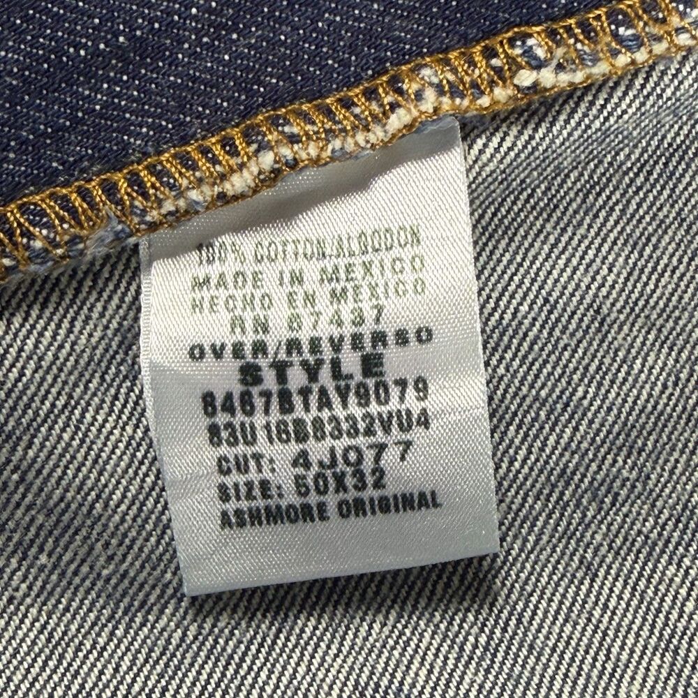 Polo Jeans Co RL 1967 Ashmore Original Jeans Mens 50x32 Blue 100% Cotton - Picture 8 of 13